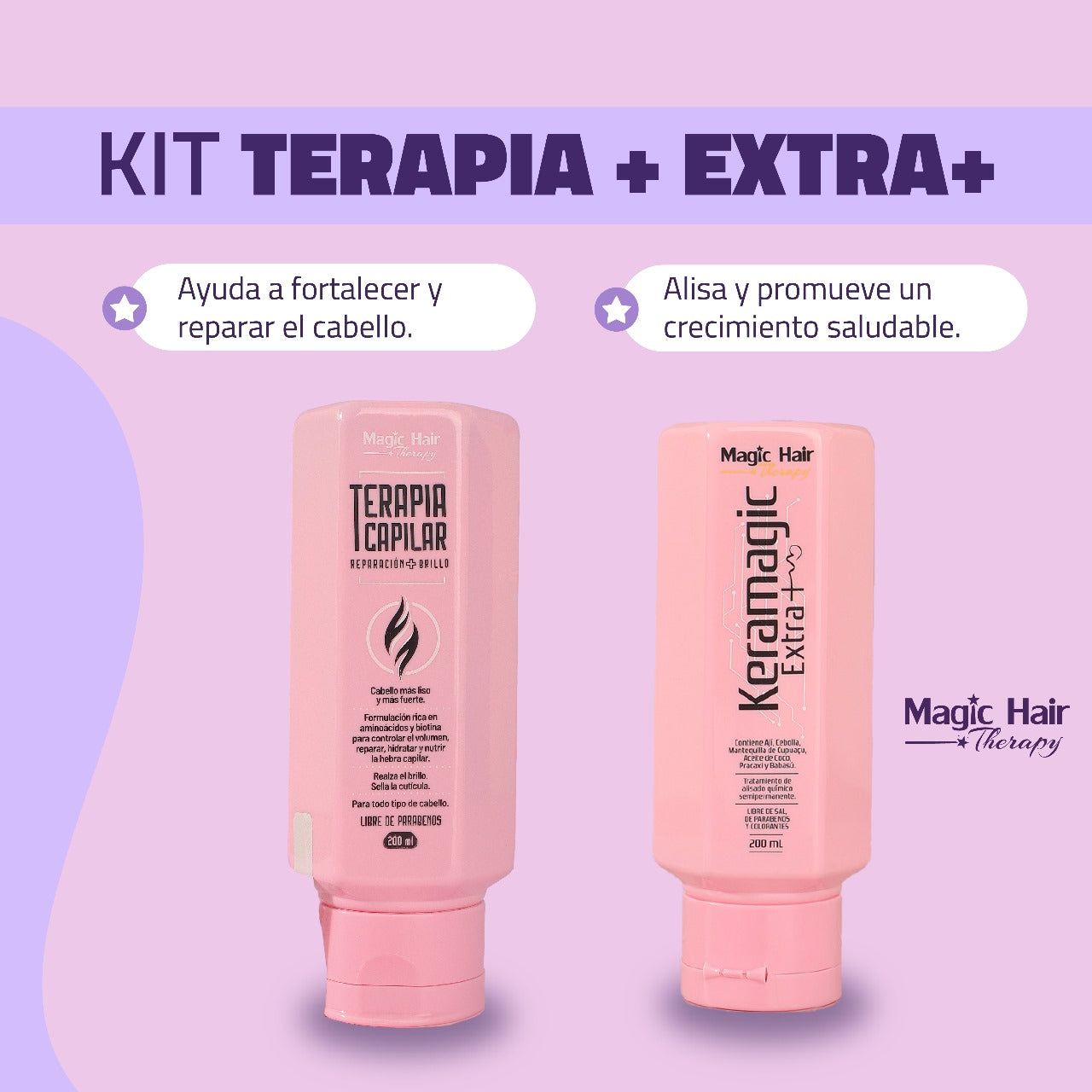 Keramagic Componentes De La Keratina Para El Cabello KIT TERAPIA
